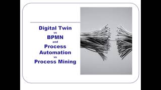 Digital Twin vs BPMN and Process Automation vs Data Mining