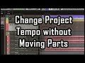 Cubase fix  change project tempo without moving parts