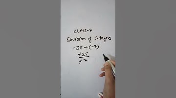 Division of integers of class-7