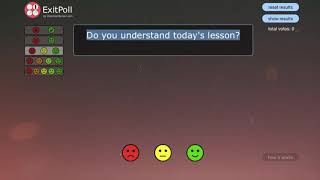 This is ExitPoll  by Classroomscreen