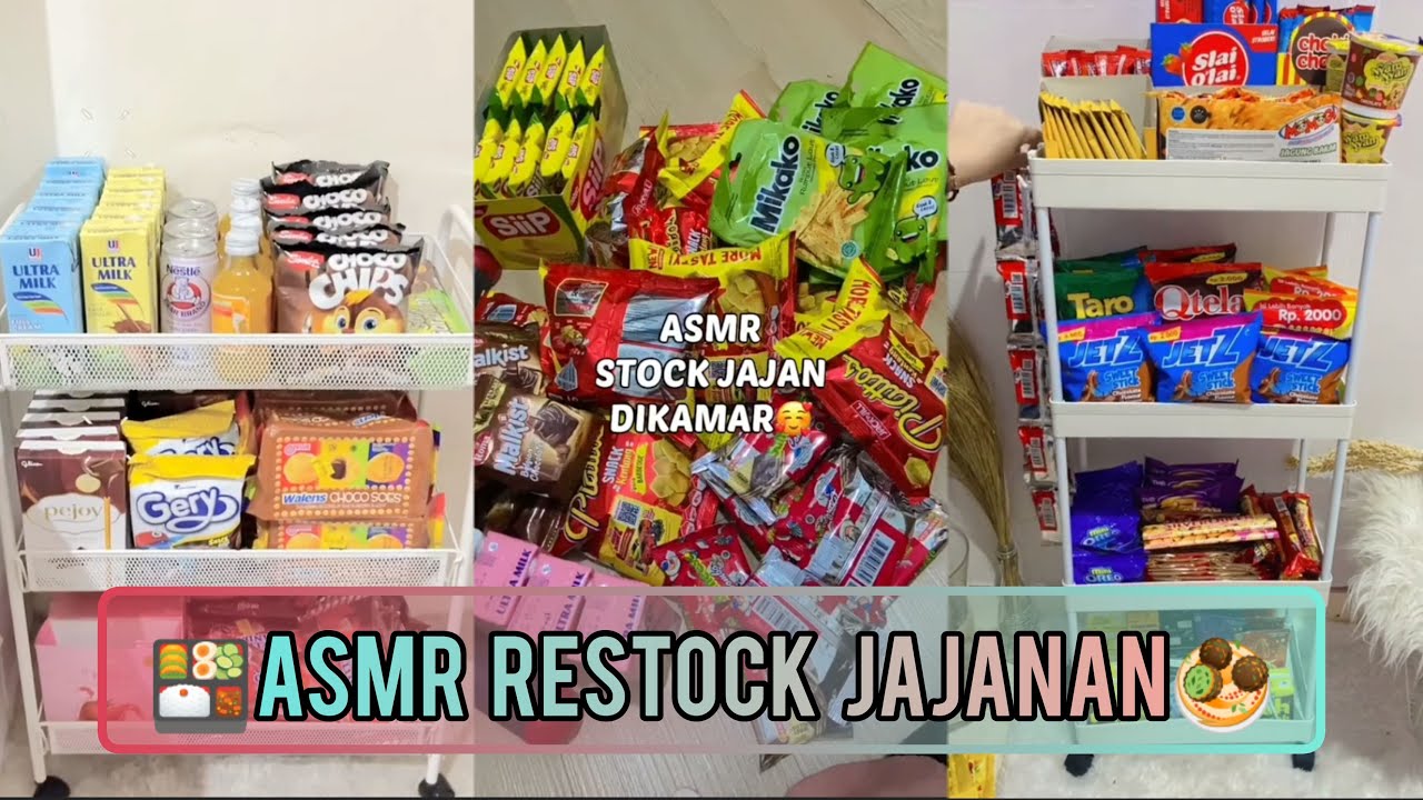 ASMR Restock and Refill Jajanan di Kamar🧆🍱//part 36✨