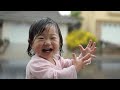 Adorable Little Girl's Reaction When She Felt The Rain For The First Time Is Really Priceless