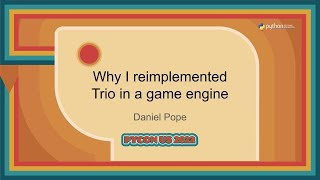 Talk - Daniel Pope: Why I reimplemented Trio in a game engine