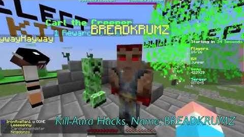 BREADKRUMZ Hacking on Mineplex - Kill-Aura