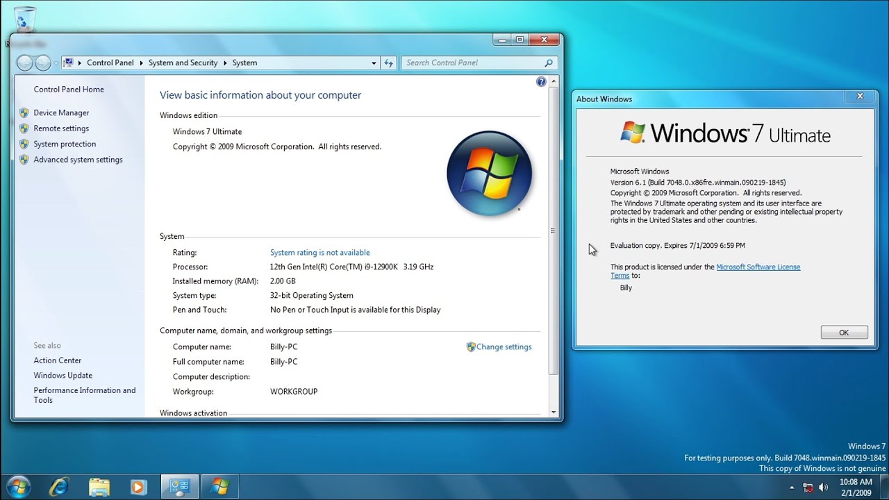 Windows 7 Build 7048 - YouTube