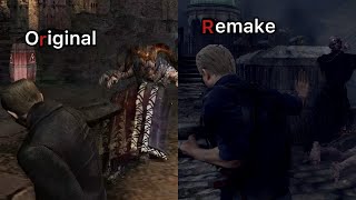 Resident Evil 4 All Characters Melee Comparison ( Original vs Remake)