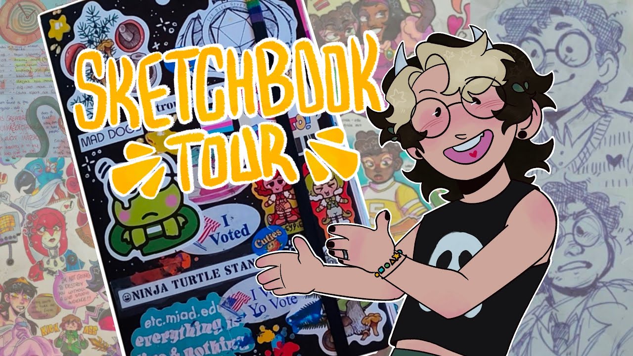 sketchbook tour! (2022 - 2023) - YouTube