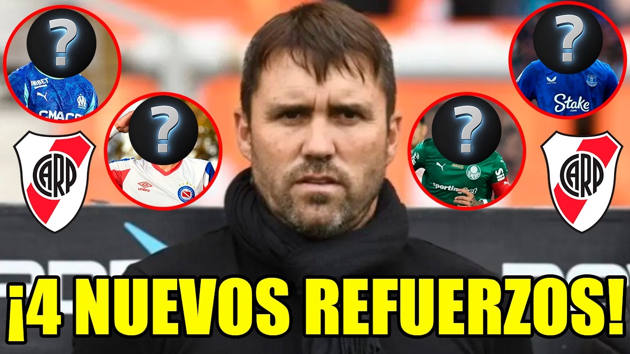 River acelera por 4 refuerzos y sorprende con 2 mundialistas