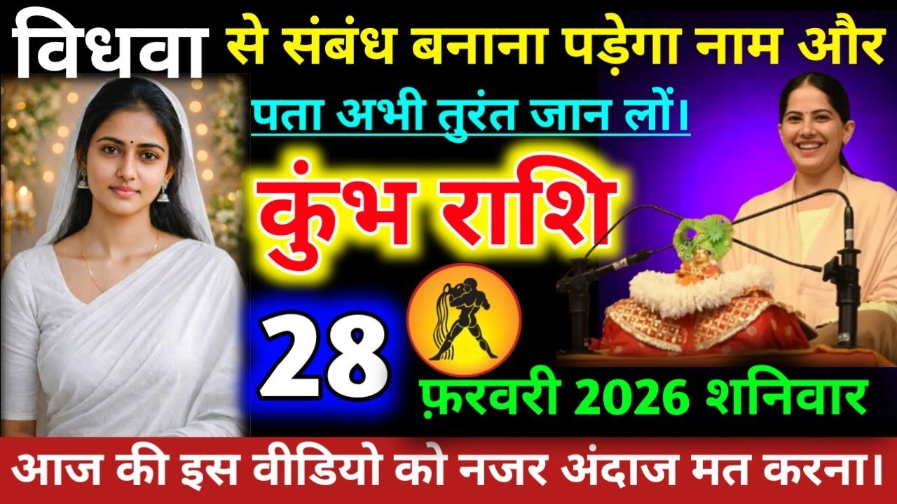 #कुंभराशि वालों विधवा से संबंध बनाना पड़ेगा नाम और पता अभी तुरंत जान लों। #kumbhrashifal #aquarius