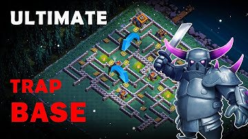 Most Funniest Ultimate Trap Base | COC ( clash of clans )