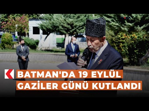 Batman'da 19 Eylül Gaziler Günü kutlandı