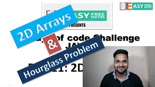 Day 11: 2D Arrays hourglass problem ,30 Days of code Challenge (Hackerrank) in Java