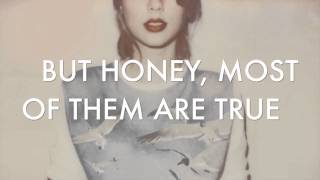 Video thumbnail of "Taylor Swift - New Romantics Lyrics"