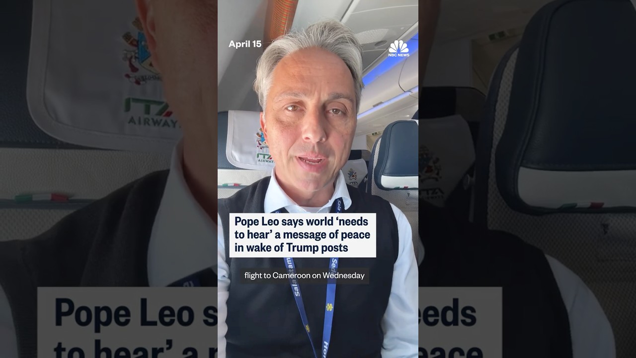 Pope Leo says world ‘needs to hear’ a message of peace in wake of Trump posts