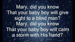 "Mary, Did You Know"- with lyrics chords