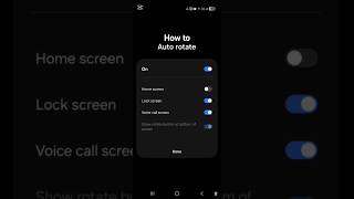 How to Auto rotate Home screen and Lock screen your Samsung phone 📱 #shorts