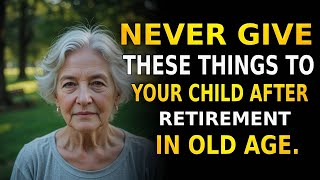 7 Things you should never give your child after retirement if you want to protect your peace!
