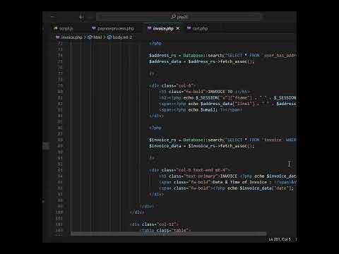 Design a responsive invoice page using html css javascript and bootstrap