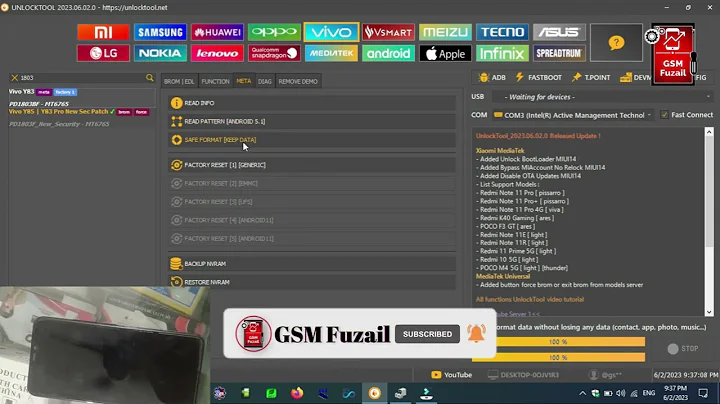 🔥 Vivo y83 1803 Pattern unlock tool without data loss 2023