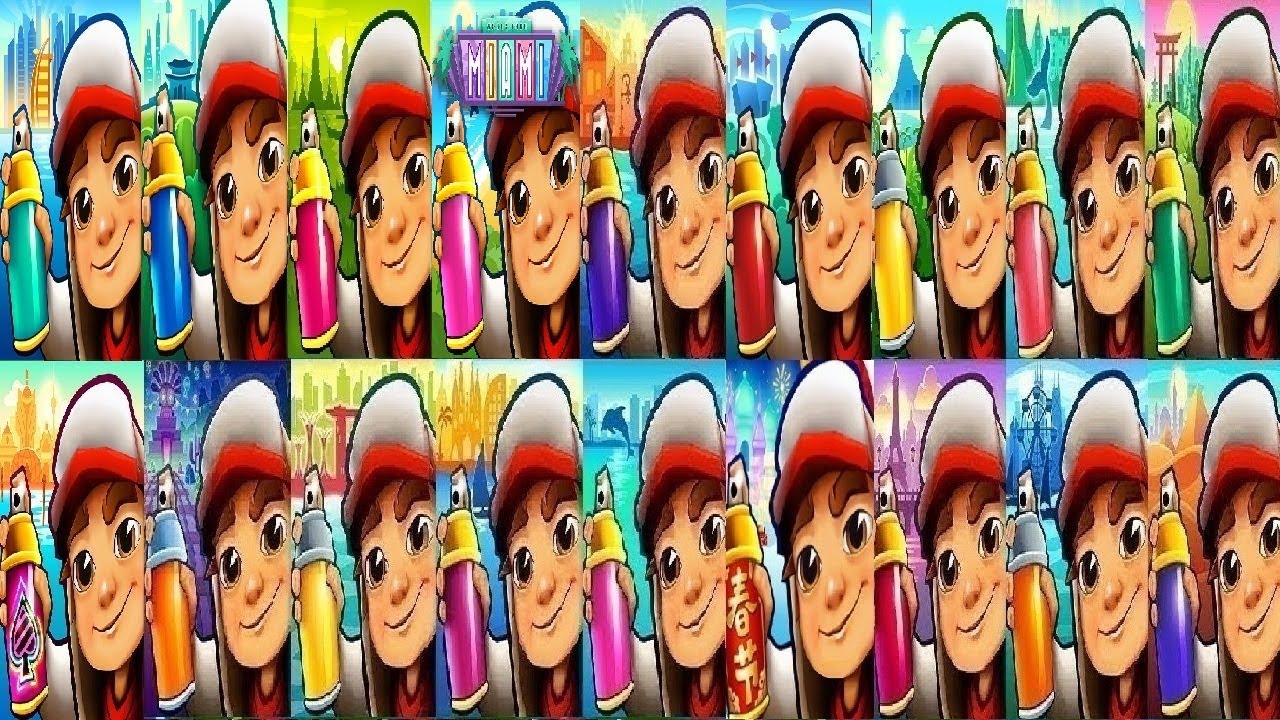 Subway Surfers Miami VS DUBAI SEOUL Bangkok  Zurich San Francisco Venice Atlanta  chinese version