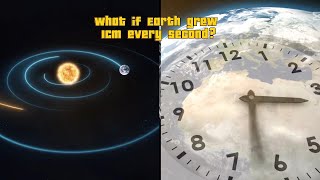 What if Earth grew 1cm every second