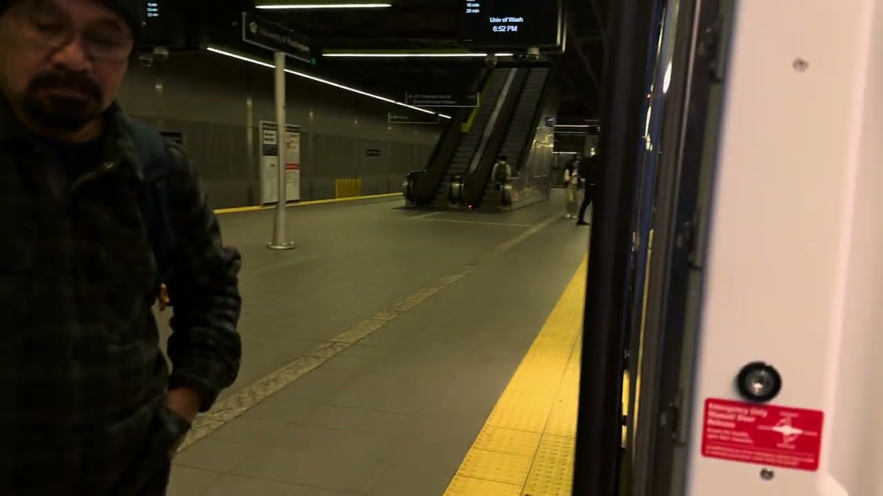 Sound Transit Link Light Rail 1 Line Ride (Northgate to SeaTac/Airport 6/3/24