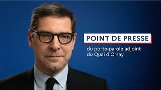 Point de presse du porte-parole adjoint du Quai d'Orsay  - (16/05/2024)