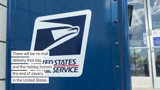 Juneteenth: USPS Post Office closures