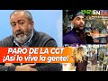 ASÍ ESTÁ LA CALLE EN MEDIO DEL PARO: &quot;Vengo a trabajar en bici&quot;