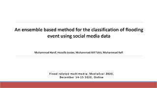 An ensemble based method for the classification of flooding event using social media data