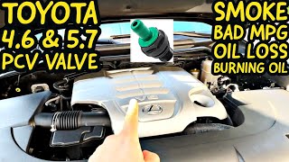 Toyota V8 PCV Valve Replacement - LX570, Tundra, Land Cruiser Sequoia Poor MPG Smoke at startup by NKP Garage 5,425 views 10 months ago 21 minutes