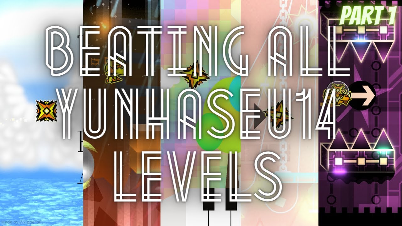 Beating all of YunHaSeu14 levels | Geometry Dash 2.11 [Part 1] - YouTube