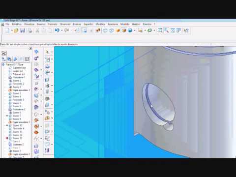 Pistone DT 125 - Modello CAD (solid edge)