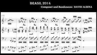 BRASIL 2014, Score (Partitura) by David Alsina, Bandoneon