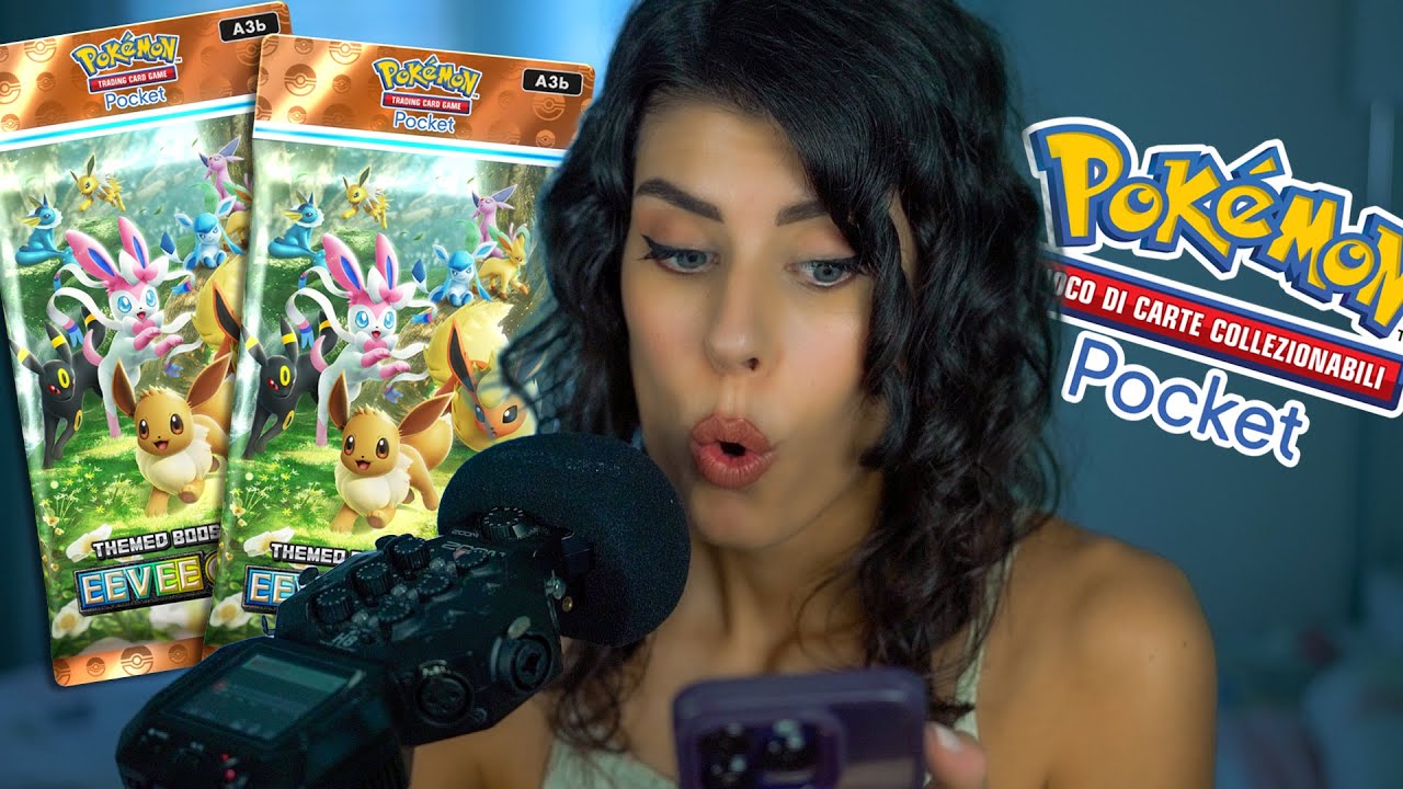 ASMR 💌 È L'ORA dello SBUSTO • POKÉMON POCKET "Il bosco di Eevee" (Whispering)