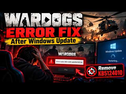 WARDOGS Error Fix | Game Won’t Start After Windows Update