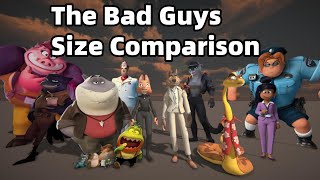 The Bad Guys Size Comparison
