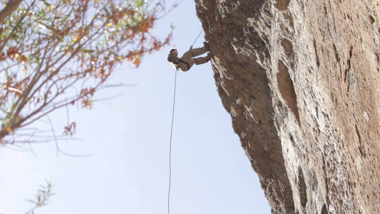 Upside down Rappel