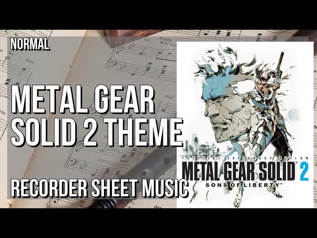 SUPER EASY Recorder Sheet Music: How to play Metal Gear Solid 2
