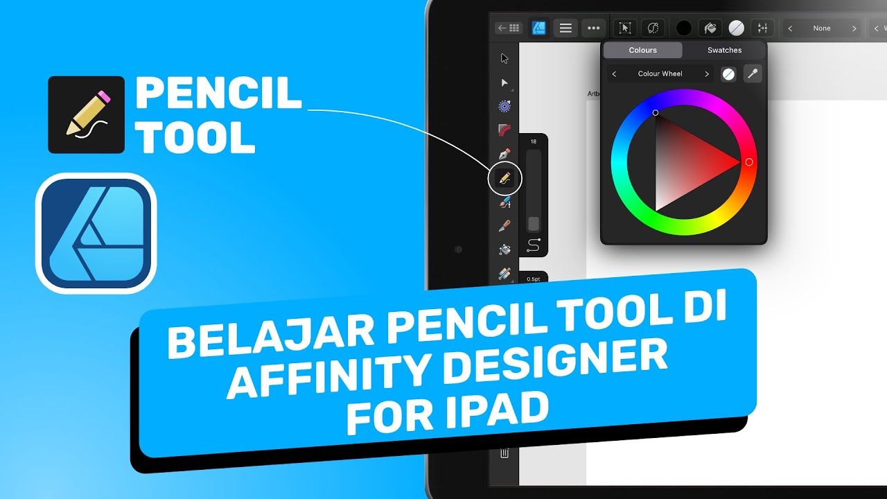Pencil Tool Affinity Designer for Ipad Bahasa Indonesia - YouTube