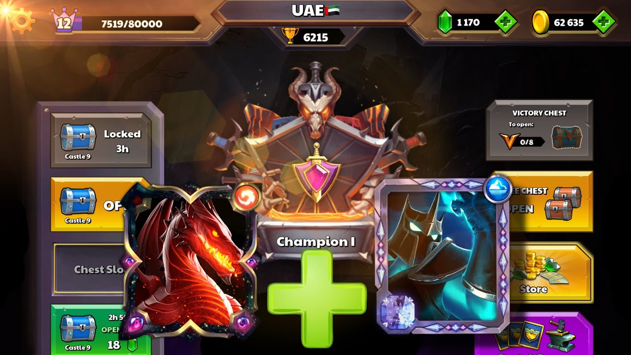 Лига чемпионов 🦅🔥|| Csatle Crush || S7🇦🇪