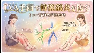 【専門医監修/リンパ浮腫の外科治療】LVA手術で蜂窩織炎は防げるのか？British Journal of Surgery掲載論文を専門医がわかりやすく解説｜リンパ浮腫治療の最前線　　むくみクリニック