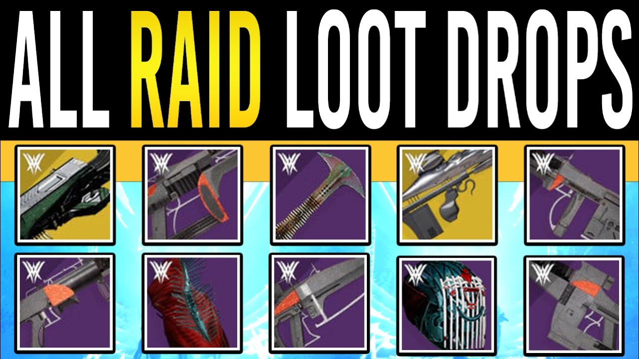 Destiny 2 VOW RAID LOOT TABLE! All Weapons, Perk Rolls, Encounter