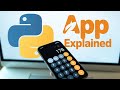 Simple calculator python app -- project explained