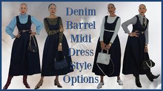 How to Style One Denim Dress Into 4 Stunning Looks