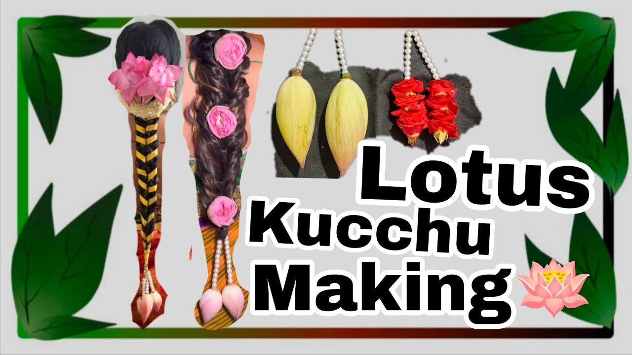 Lotus Kuchu Making🪷for Hairstyles/How to Make Lotus Kuchu Making 
