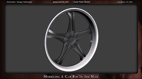 Modeling a Car Rim in 3ds Max