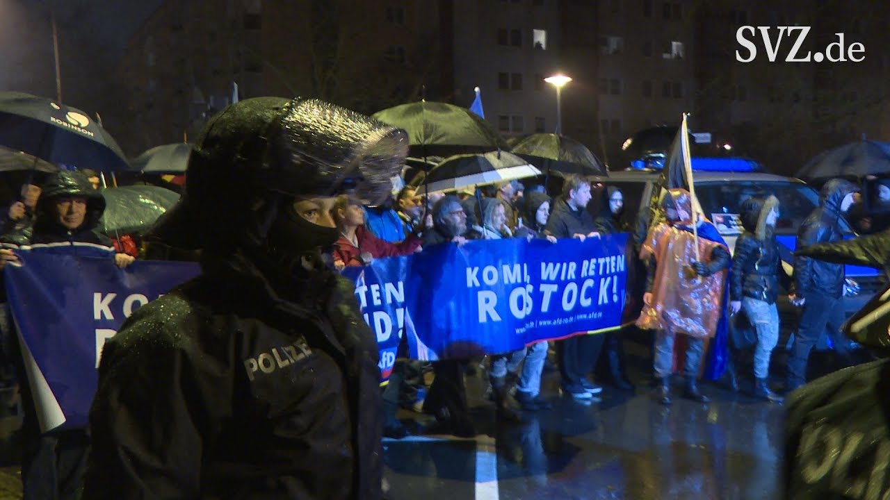 Erste AfDMontagsDemo in RostockEvershagen YouTube