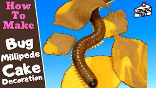 Millipede Cake Topper -  Halloween Cake Tutorial - Bug Cake Decorating Video by Caketastic Cakes
