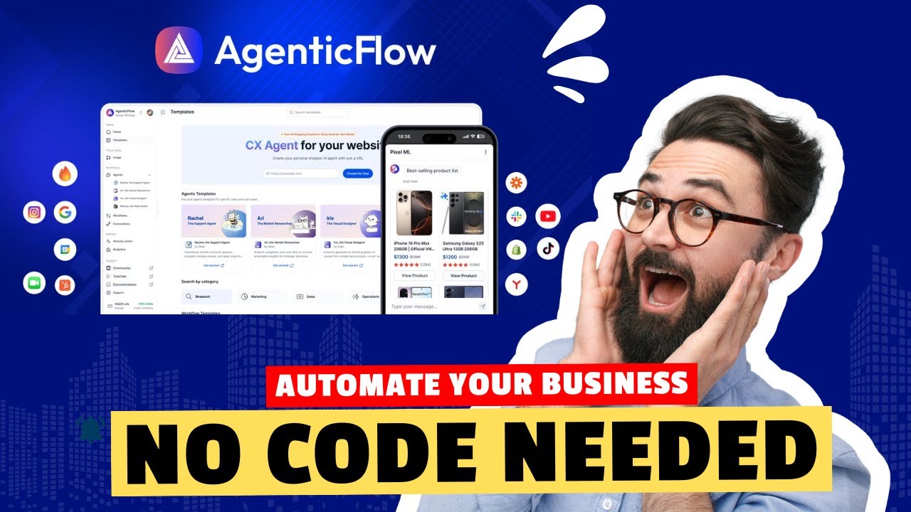 AgenticFlow Review: Build AI Agents Without Coding! | Best No-Code AI ...
